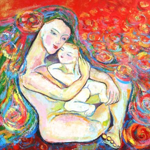 Mother and Child painting