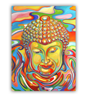 Buddha painting wisdom wind by sofan chan