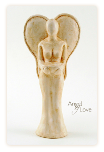 Angel of Love - Sculpture by Rochman Reese