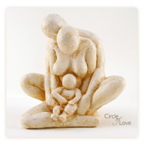 Circle Of Love - Sculpture by Rochman Reese