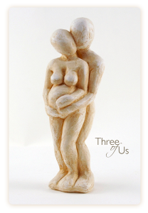 Three Of Us - Sculpture by Rochman Reese