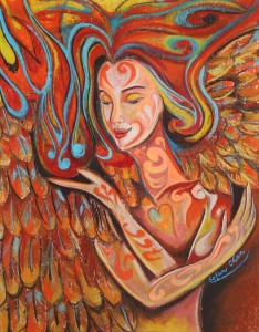 Angel Within - Pastel Drawing by Sofan Chan