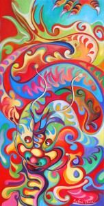 Happy Dragon - Artwork by Sofan Chan